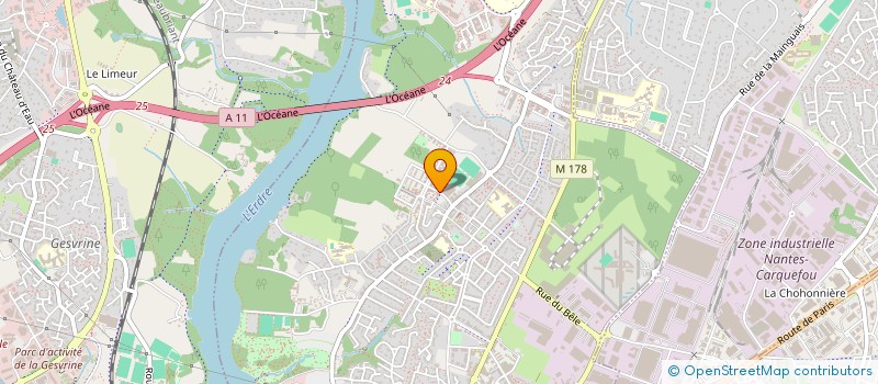 localisation de l'entreprise BEGORA à NANTES