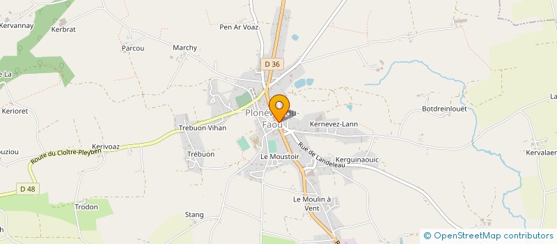 localisation de l'entreprise BEGOT  PLONEVEZ-DU-FAOU