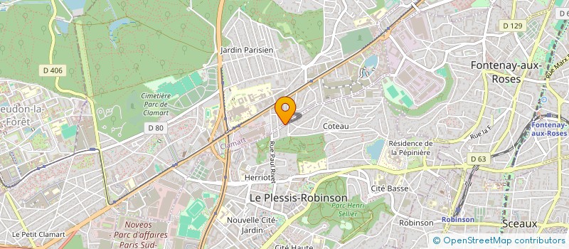 localisation de l'entreprise BEGRAND à CLAMART