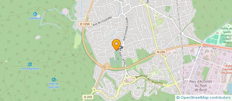 localisation de l'entreprise BEGUE BATARD à LA TESTE-DE-BUCH