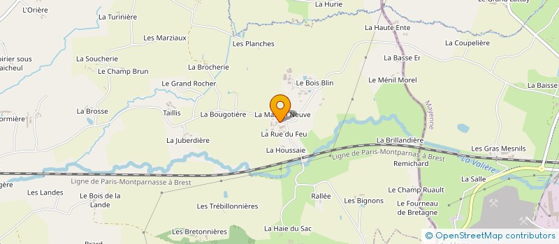 localisation de l'entreprise BEGUE DYLAN AMENAGEMENT  ERBREE