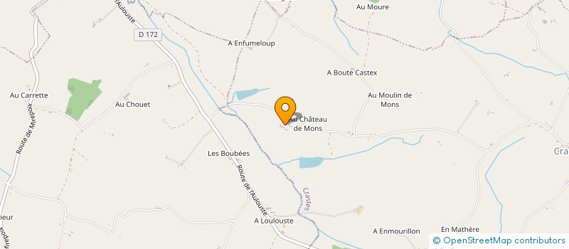 localisation de l'entreprise BEGUE TRAVAUX DES CHAMPS  CRASTES