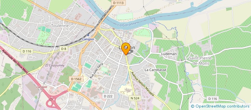 localisation de l'entreprise BEGUERIE à LANGON