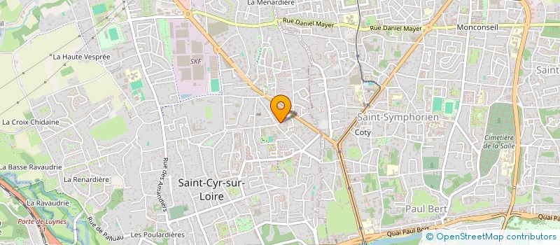 localisation de l'entreprise BEGUIN PERE ET FILS  SAINT CYR SUR LOIRE