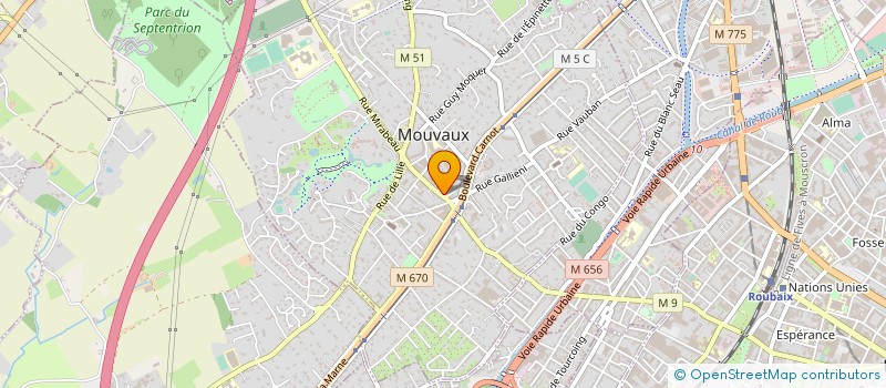 localisation de l'entreprise BEGUINAGE ET COMPAGNIE à MOUVAUX