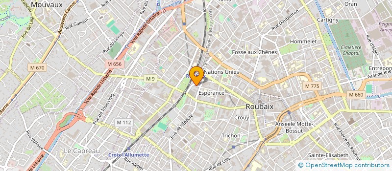localisation de l'entreprise BEHA à ROUBAIX