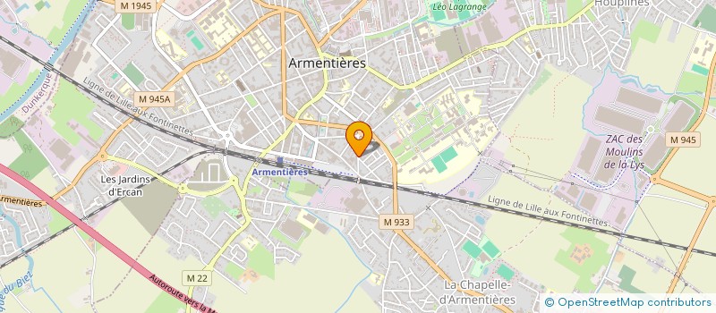 localisation de l'entreprise BEHAGUE EN ABREGE SCI BEHAGUE  ARMENTIERES