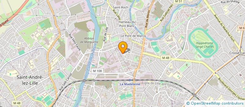 localisation de l'entreprise BEHAGUE SANTE à MARCQ-EN-BARŒUL