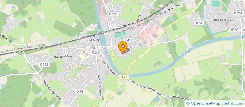 localisation de l'entreprise BEHAVE CYBERSECURITY à LA SUZE-SUR-SARTHE