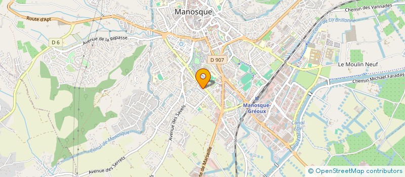 localisation de l'entreprise BEHG 04 à MANOSQUE