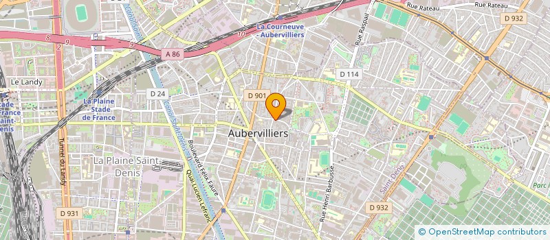 localisation de l'entreprise BEHIND THE STAGE  AUBERVILLIERS