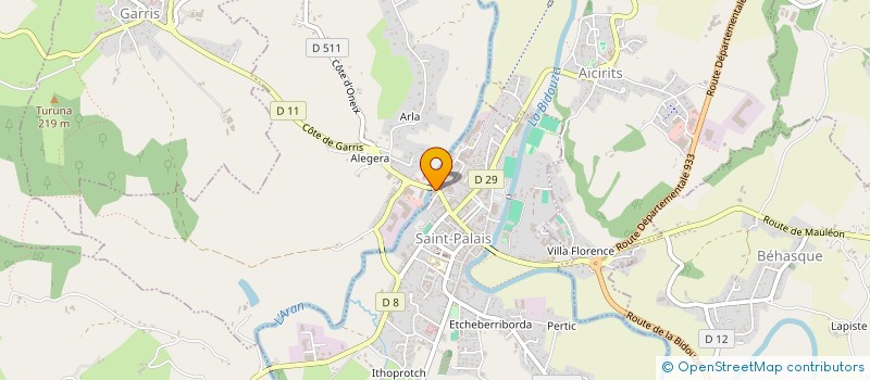 localisation de l'entreprise BEHOTEGIA  SAINT-PALAIS