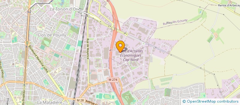 localisation de l'entreprise BEHRINGER SCI à DIJON