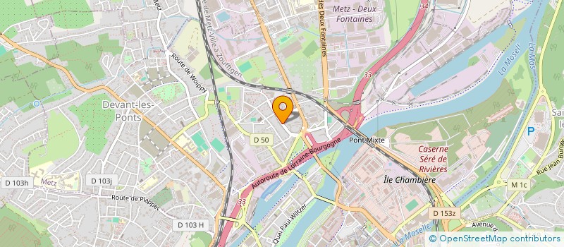 localisation de l'entreprise BEI LORRAINE  METZ