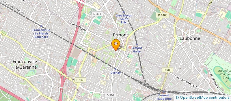 localisation de l'entreprise BEIG 7 à ERMONT