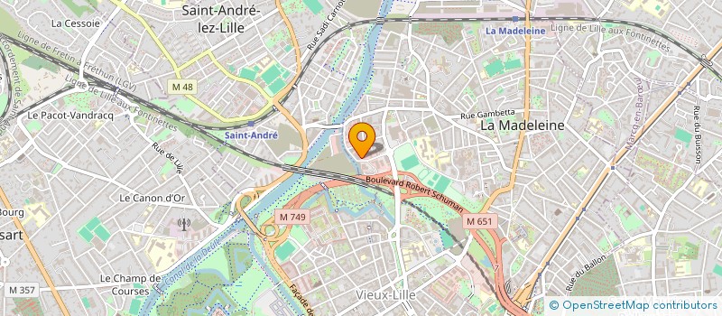 localisation de l'entreprise BEIGNETS DE FRANCE à LA MADELEINE