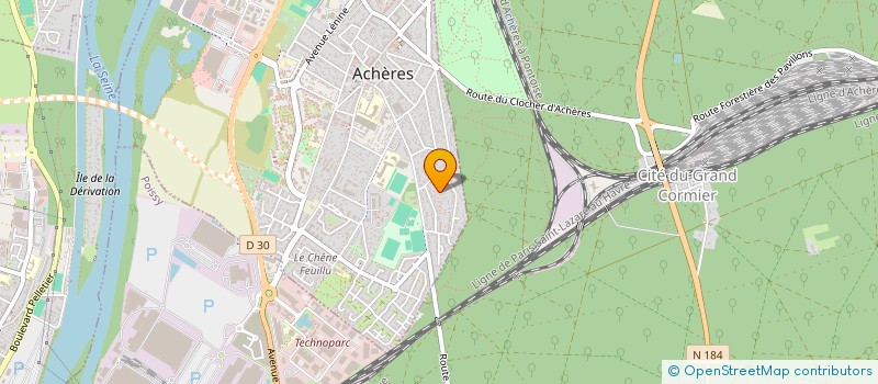 localisation de l'entreprise BEILLARD ET CI  ACHERES