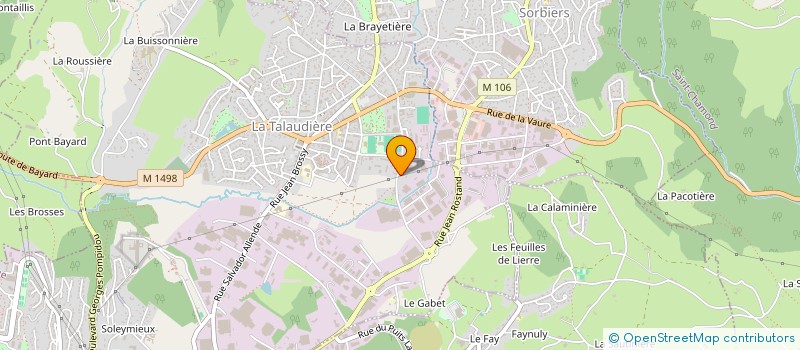 localisation de l'entreprise BEILLARD SAS  LA TALAUDIERE