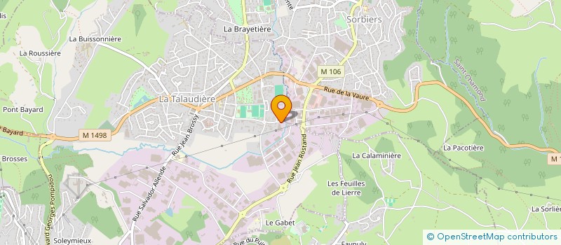 localisation de l'entreprise BEILLARD TRANSPORTS à LA TALAUDIERE