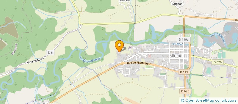 localisation de l'entreprise BEILLAS ET FILS à MIREPOIX