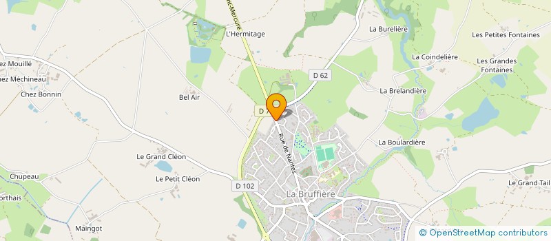 localisation de l'entreprise BEILLEVAIRE CHOLET à LA BRUFFIERE