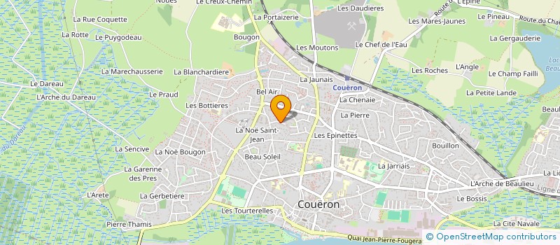 localisation de l'entreprise BEILLEVAIRE-LALLIER à COUERON