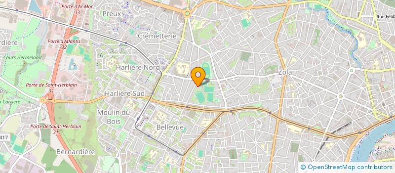 localisation de l'entreprise BEILVERT à NANTES