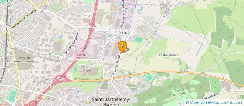 localisation de l'entreprise BEIMA  SAINT-BARTHELEMY-D'ANJOU