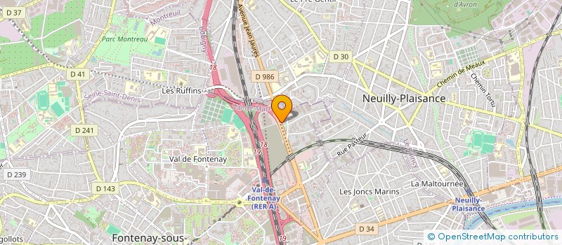 localisation de l'entreprise BEIN CLIMATISATION à FONTENAY-SOUS-BOIS