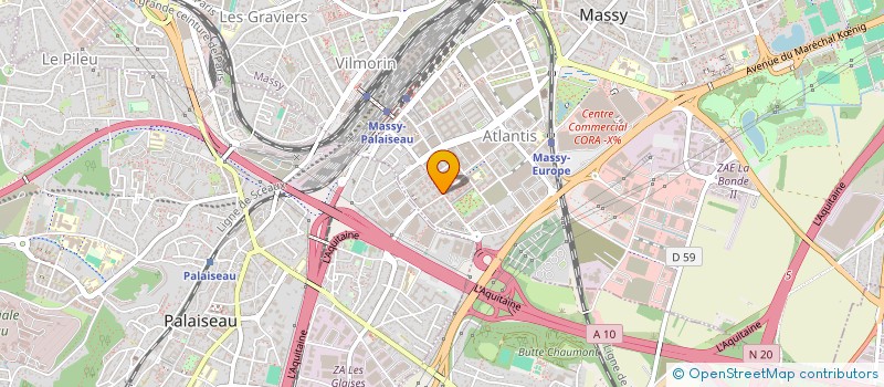 localisation de l'entreprise BEINDIGITAL à MASSY