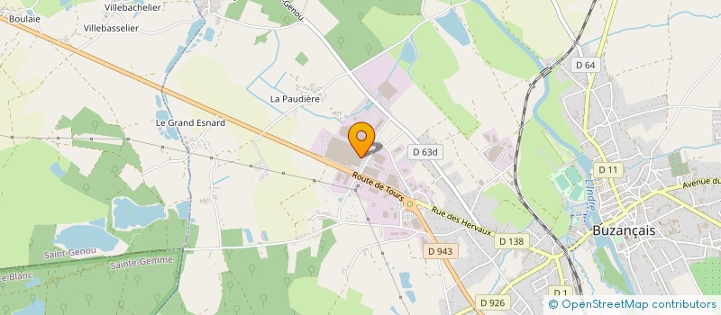 localisation de l'entreprise BEIRENS à BUZANCAIS