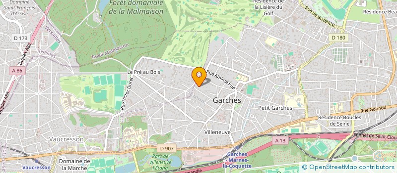 localisation de l'entreprise BEISYS à GARCHES