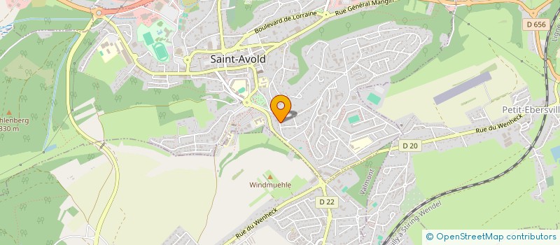 localisation de l'entreprise BEITZ ET BLONDEAU à SAINT-AVOLD