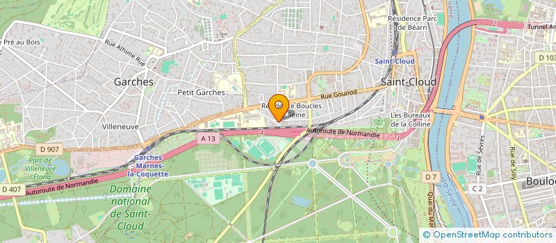 localisation de l'entreprise BEJ PERFORMANCE à SAINT-CLOUD