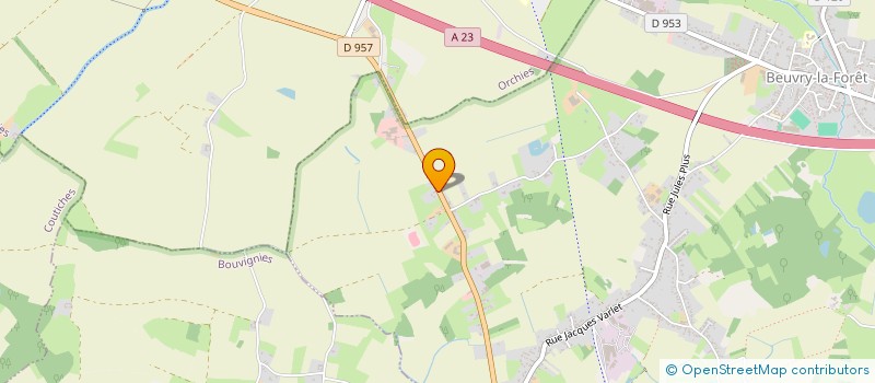 localisation de l'entreprise BEJA  BEUVRY-LA-FORET