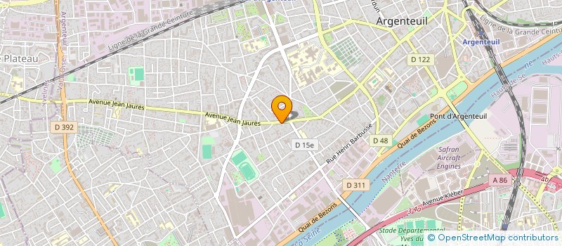 localisation de l'entreprise BEJAOUI à ARGENTEUIL