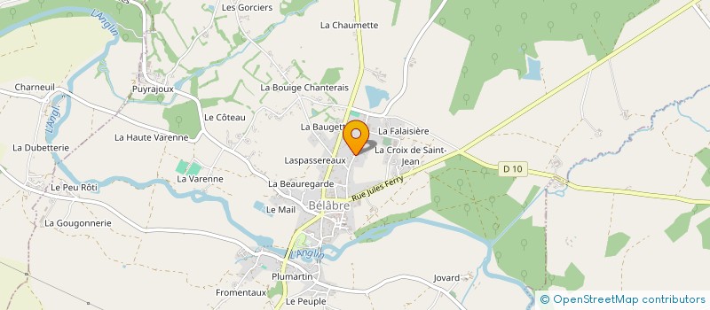 localisation de l'entreprise BEJI.NET à BELABRE