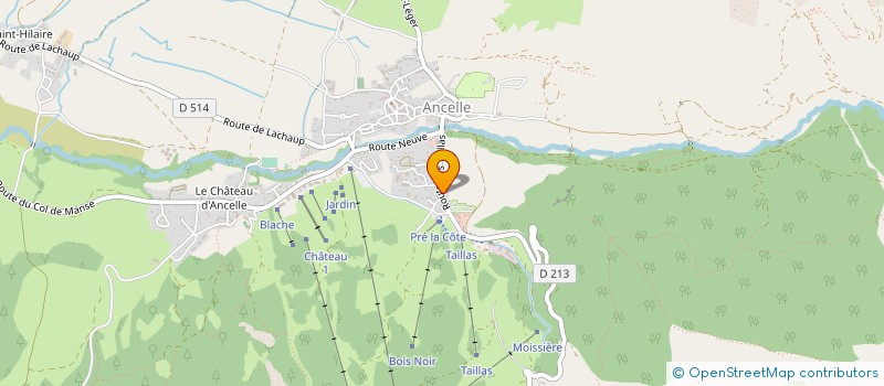 localisation de l'entreprise BEJOLY à ANCELLE