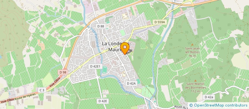 localisation de l'entreprise BEJOT EVELYNE & CHRISTIAN  LA LONDE-LES-MAURES