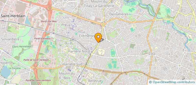localisation de l'entreprise BEJOUE. à SAINT-HERBLAIN