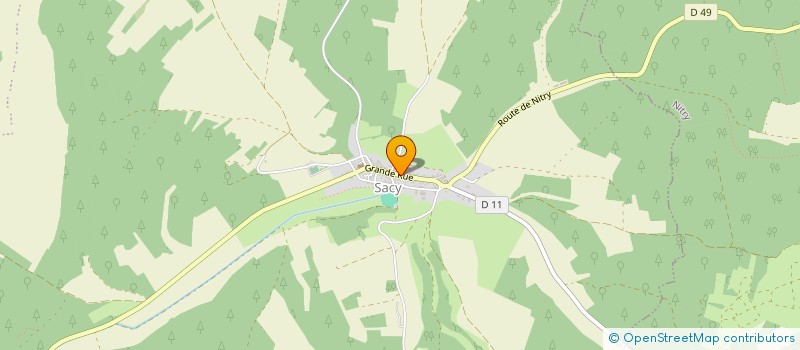 localisation de l'entreprise BEJURIS.FR  BESSY-SUR-CURE