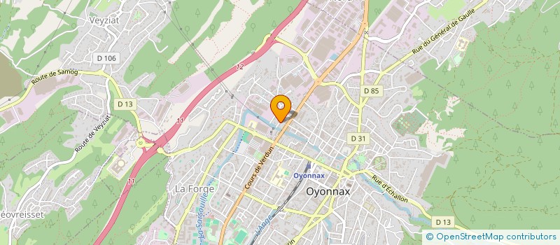 localisation de l'entreprise BEK'ART à OYONNAX