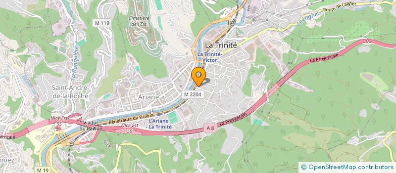 localisation de l'entreprise BEKA à LA TRINITE