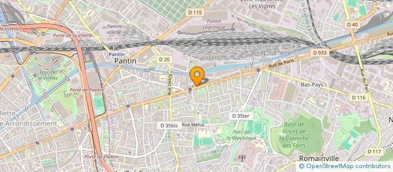 localisation de l'entreprise BEKA  PANTIN