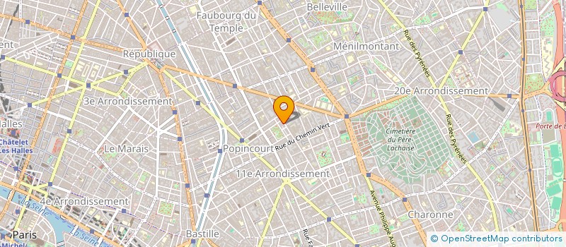 localisation de l'entreprise BEKHOUCHE ABDELMADJ HELLAG ALI à PARIS