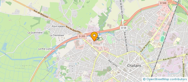localisation de l'entreprise BEKIA  CHALLANS