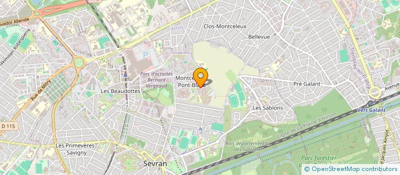 localisation de l'entreprise BEKO à SEVRAN