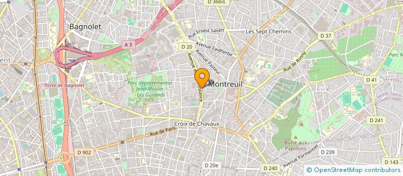 localisation de l'entreprise BEKO MANAGEMENT ET REALISATION à MONTREUIL