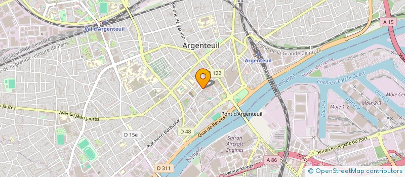 localisation de l'entreprise BEKONO  ARGENTEUIL