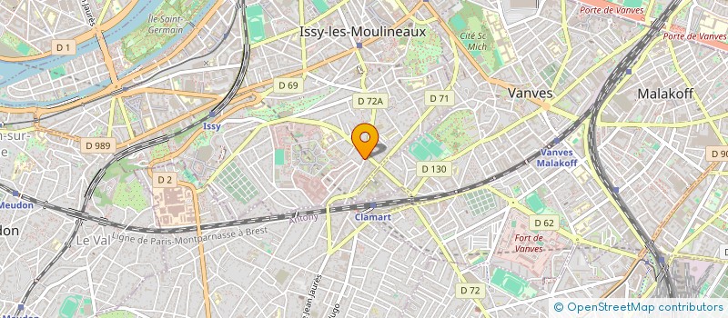 localisation de l'entreprise BEKOS  ISSY-LES-MOULINEAUX